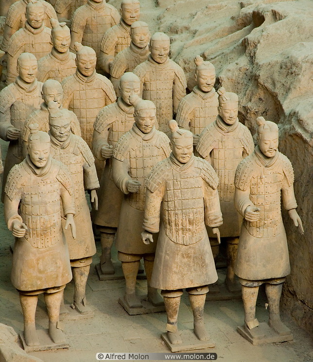 16 Statues of Chinese warriors