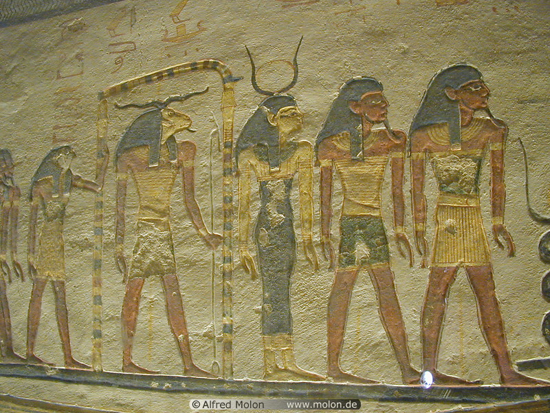 07 Bas-relief showing Egyptian gods