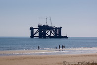 14 Stranded oil rig near beach