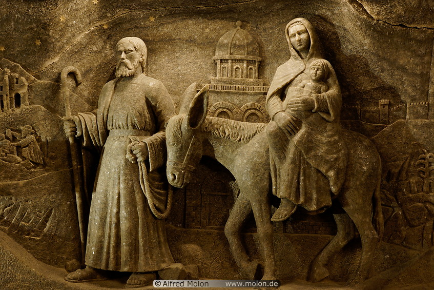 12 Basrelief of Joseph and Mary