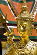 11 Golden Kinnara statue