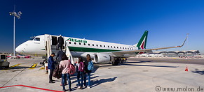 87 Boarding the Alitalia plane