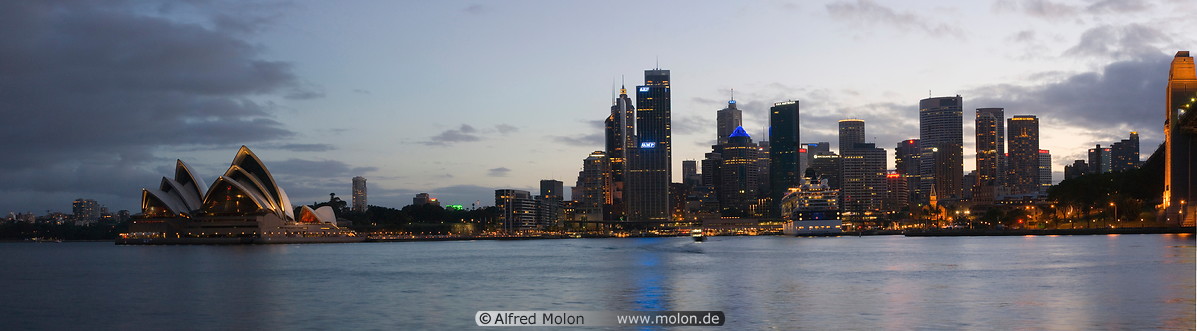01 Business district and opera house at dusk