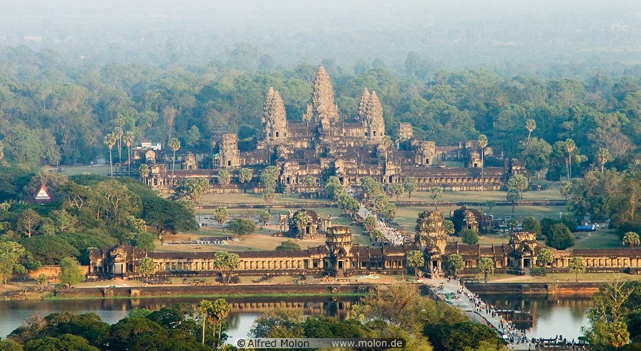 03 Aerial view of Angkor Wat temple