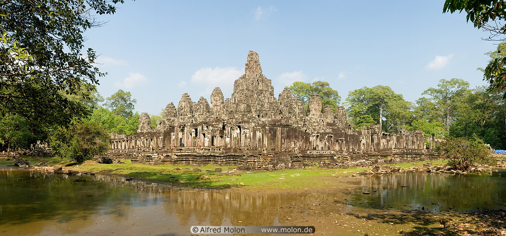40 Rear panorama view of Bayon temple