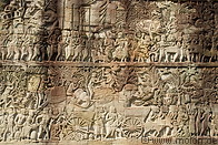 38 Bas-relief showing Khmer soldiers going to war
