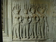 20 Apsara bas-reliefs
