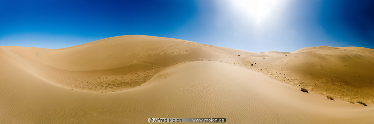 05 Panorama view of sand dunes and sun