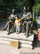 03 Bronze statues and child