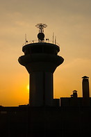 08 Control tower at sunset
