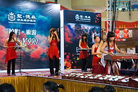 05 Female music band performing on stage