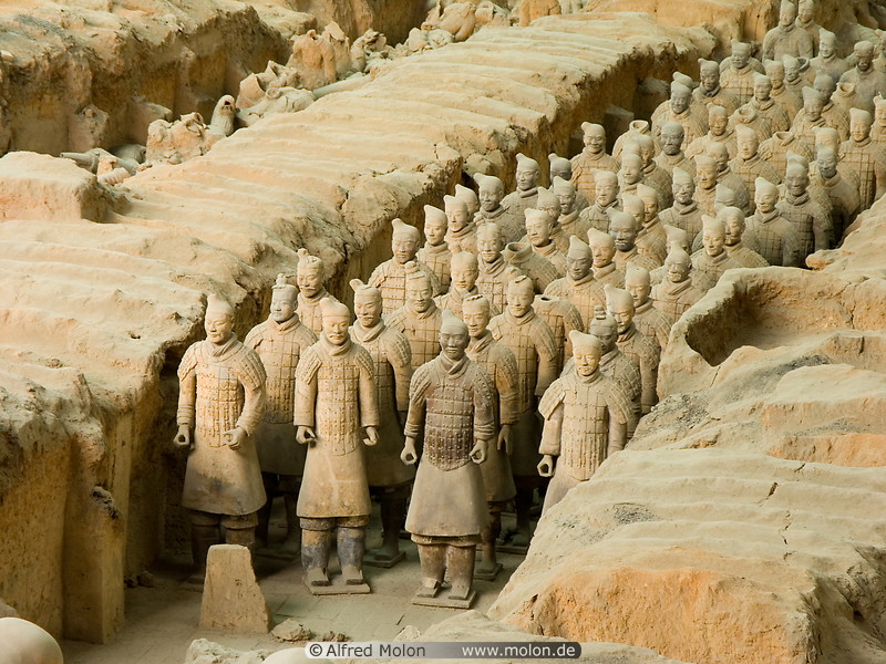 19 Statues of Chinese warriors