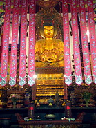 04 Temple interior with golden Buddha statue