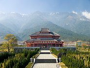 13 Chinese temple and Cang Shan mountains