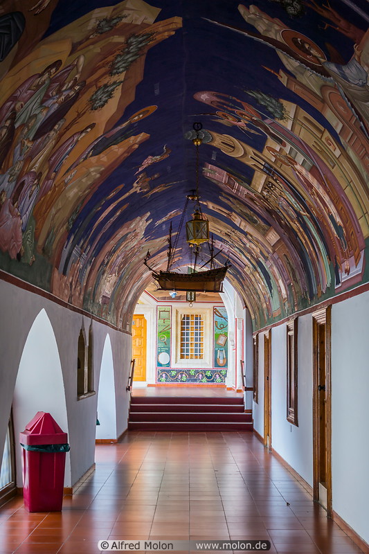 12 Corridor with roof frescoes