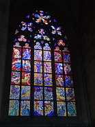 21 Stained glass window in St Vitus cathedral