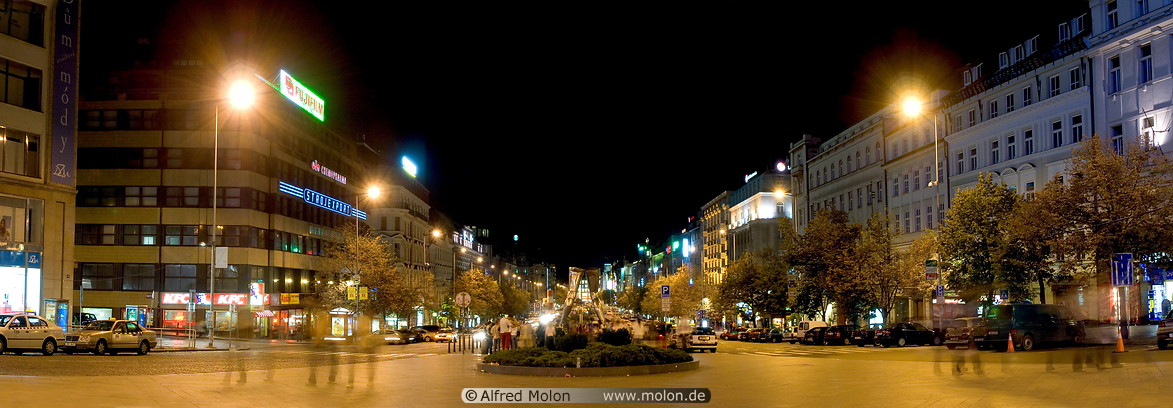 12 Wenceslas square at night