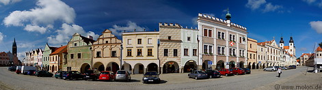 02 Colourful house facades on Telc square