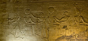 14 Bas-relief with Egyptian gods and pharaos