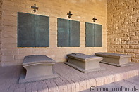 09 Stone sarcophagi and bronze tables with names of fallen soldiers