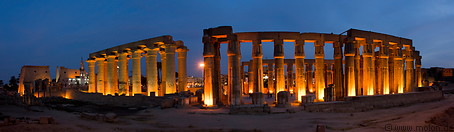 45 Luxor temple at night