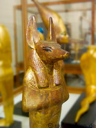 11 Golden statue of the god Anubis