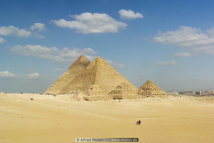 02 Panorama view of the Giza pyramids