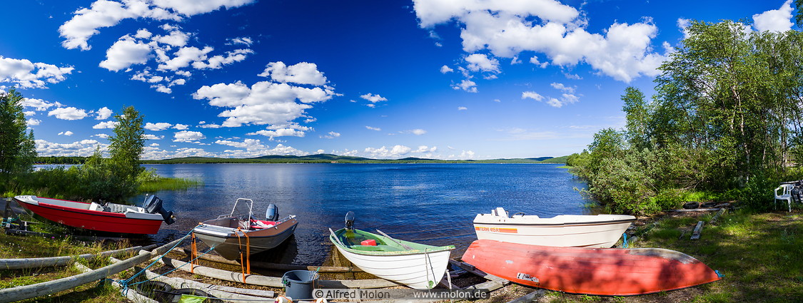 19 Boats on lake Inari