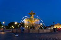 13 Fountain on Place Concorde at night
