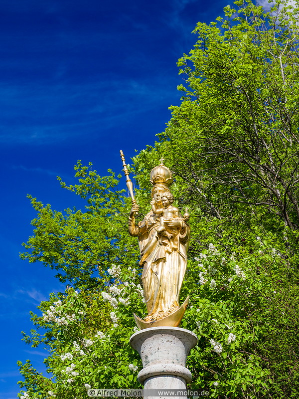27 Golden St Mary statue