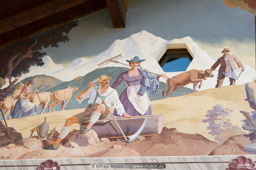 12 Bavarian wall painting