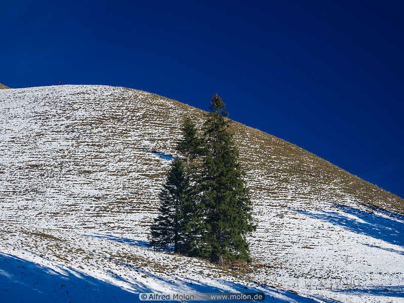 10 Snow covered mountain slope
