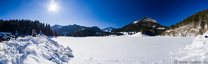 03 Snow covered Spitzingsee lake in winter