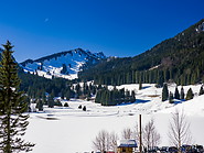 07 Snow covered Spitzingsee lake in winter