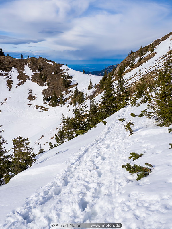 12 Trail across the snow