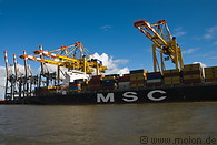 05 Container ship and gantry cranes