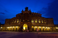 06 Semperoper opera house at night