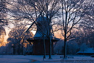 25 Old windmill in the twilight