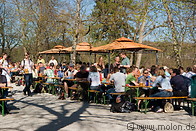 07 Grosshesselohe beergarden - people sitting at tables