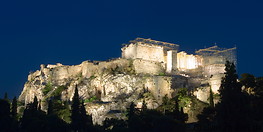 25 Panoramic view of Acropolis at night