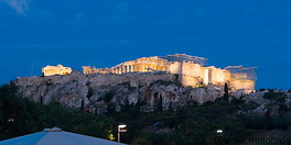 27 Panoramic view of Acropolis at night