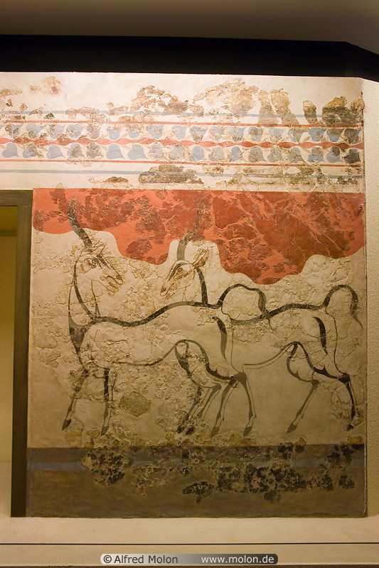 12 Antelopes fresco - Minoan culture