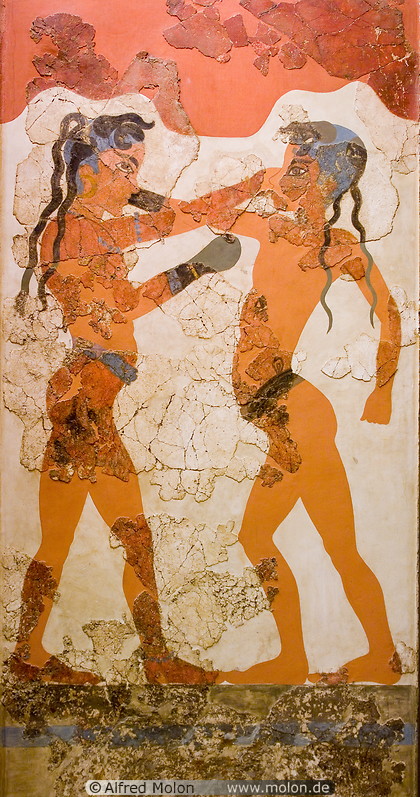 13 Boxing children fresco - Minoan culture