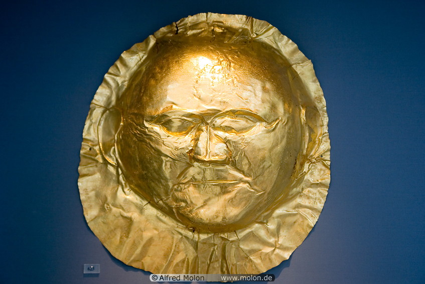 03 Gold death mask of a man