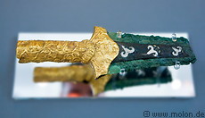 04 Bronze dagger with gold revetment and lilies decoration