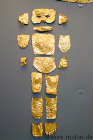 14 Gold plates covering body
