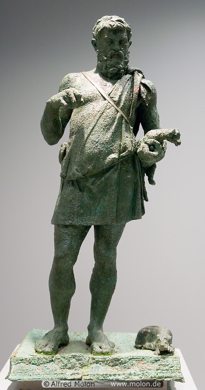 15 Bronze statue of shepherd