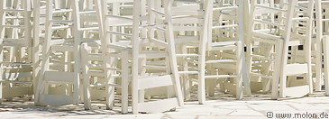 13 White chairs