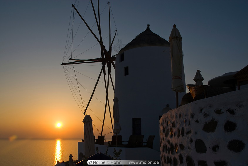 12 Oia windmill at sunset