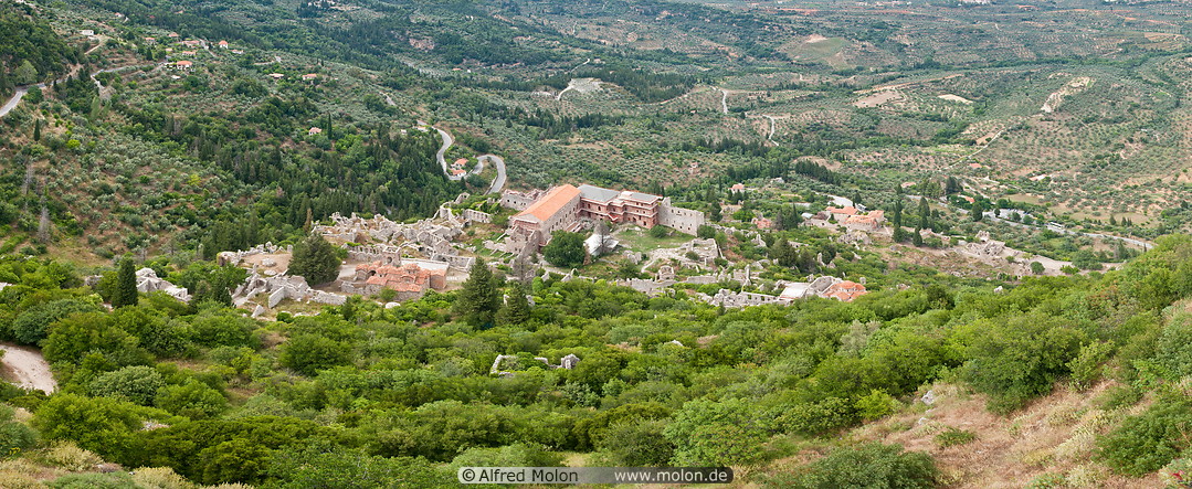 07 View of archaeological site of Mystras
